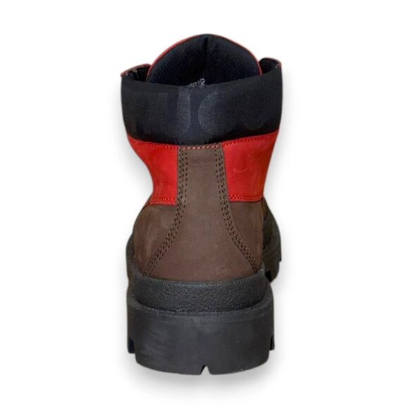 HUGO Graham Men's Brown Red Leather Ankle Boots US 9 (UK 8 EU 42) MSRP $240 - Picture 3 of 4